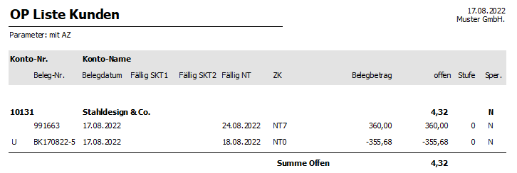 OP-Zahlung-OPListe