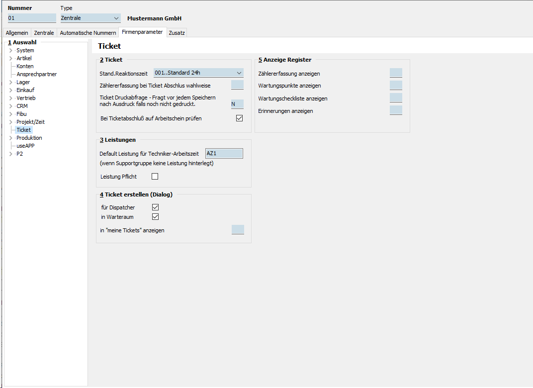 ticket_Systemparameter